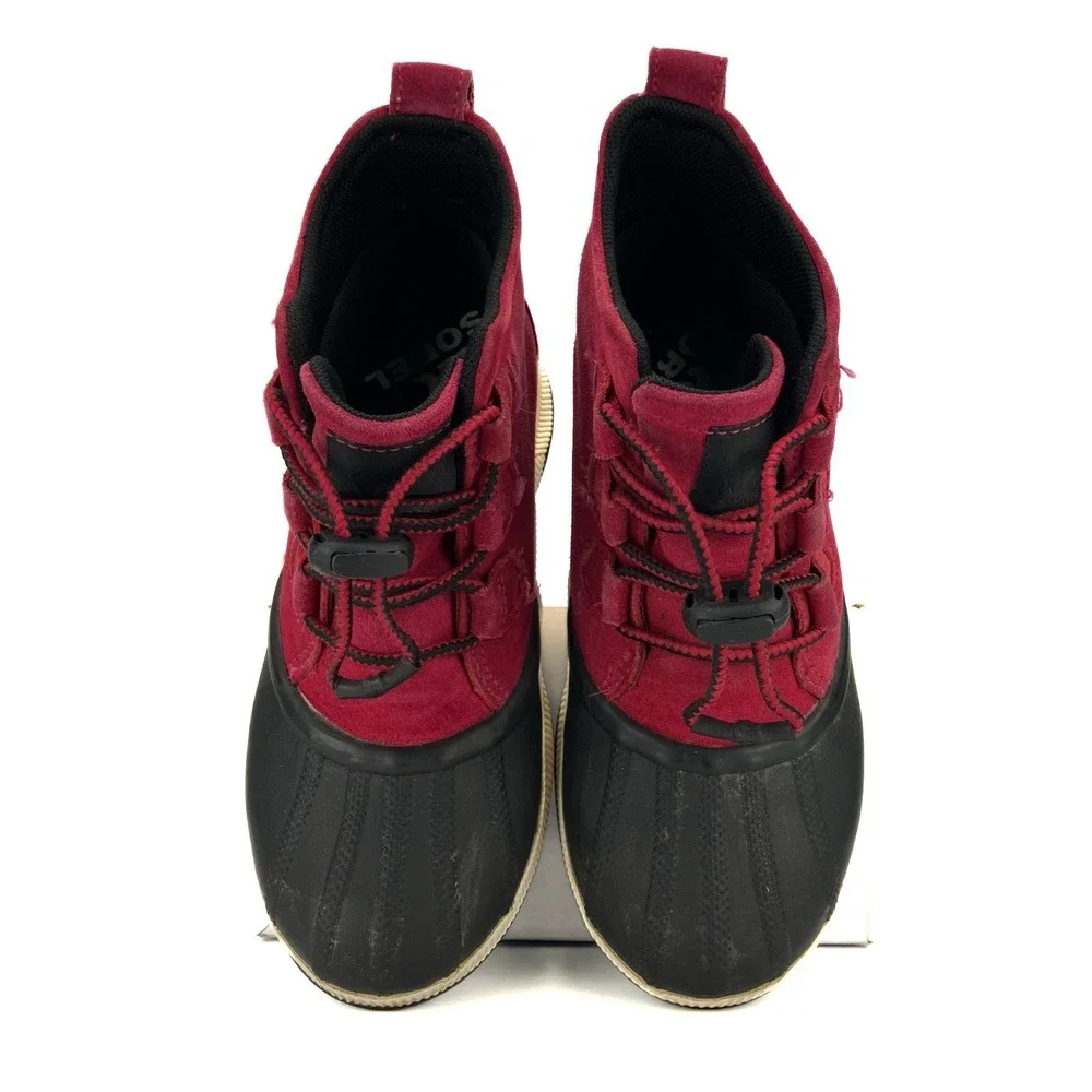 Sorel Out N About Waterproof Duck Boots - Women's Size 4 Red/Purple (NY4564-639)